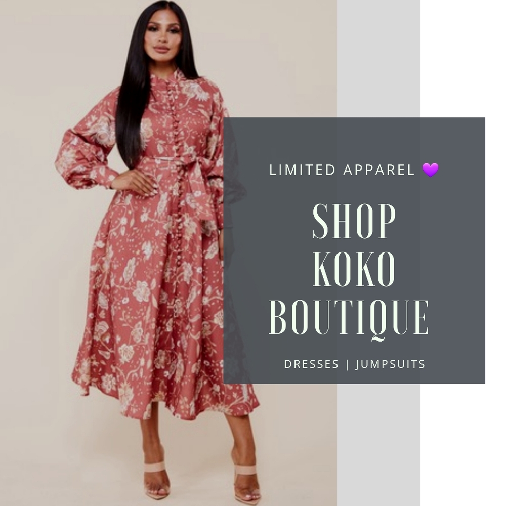 👗Vintage Floral Dress